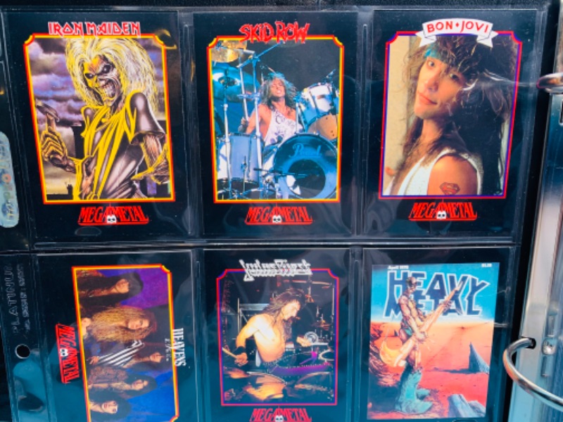 Photo 9 of 279190…189 rock/ heavy metal trading cards in binder- not all pages are photographed 