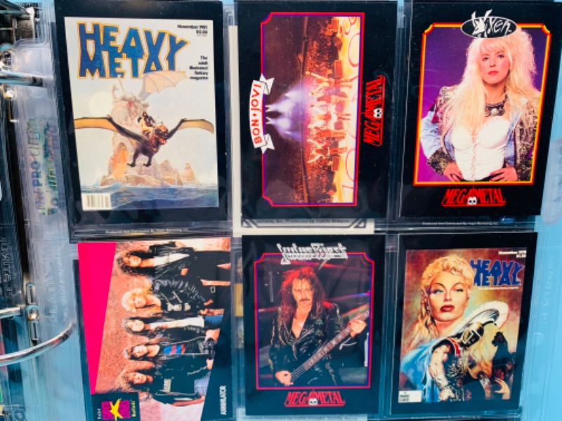 Photo 6 of 279190…189 rock/ heavy metal trading cards in binder- not all pages are photographed 