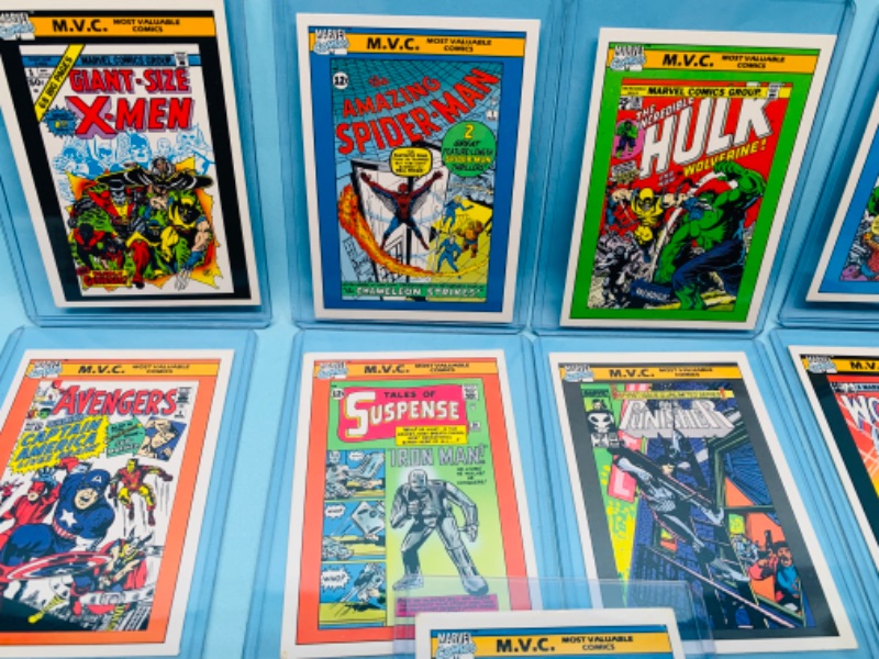 Photo 4 of 279236…marvel most valuable comics trading cards in hard plastic sleeves 