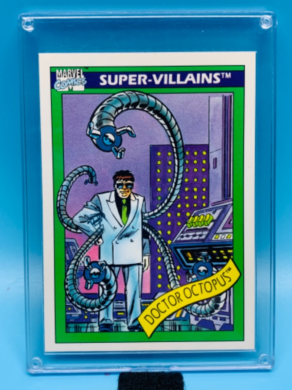 Photo 1 of 279259… Marvel comics doctor octopus super villains card 59 in hard plastic case