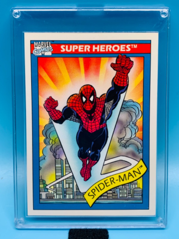 Photo 1 of 279261… Marvel comics Spider-Man superheros card 30 in hard plastic case