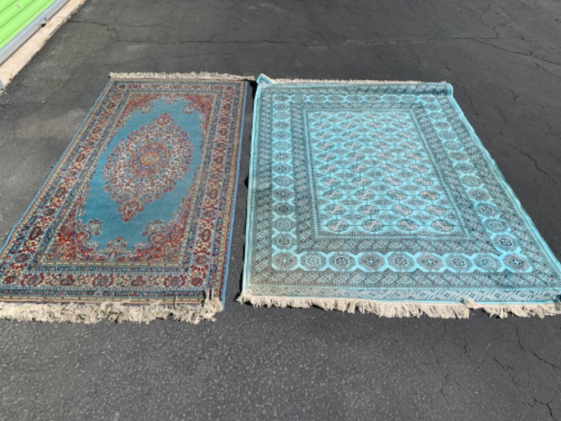 Photo 2 of 279289…needs cleaning- 2 vintage foreign rugs size 54 x 76 and 83 x 39