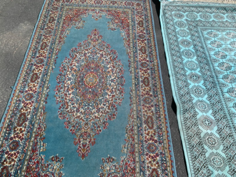 Photo 3 of 279289…needs cleaning- 2 vintage foreign rugs size 54 x 76 and 83 x 39