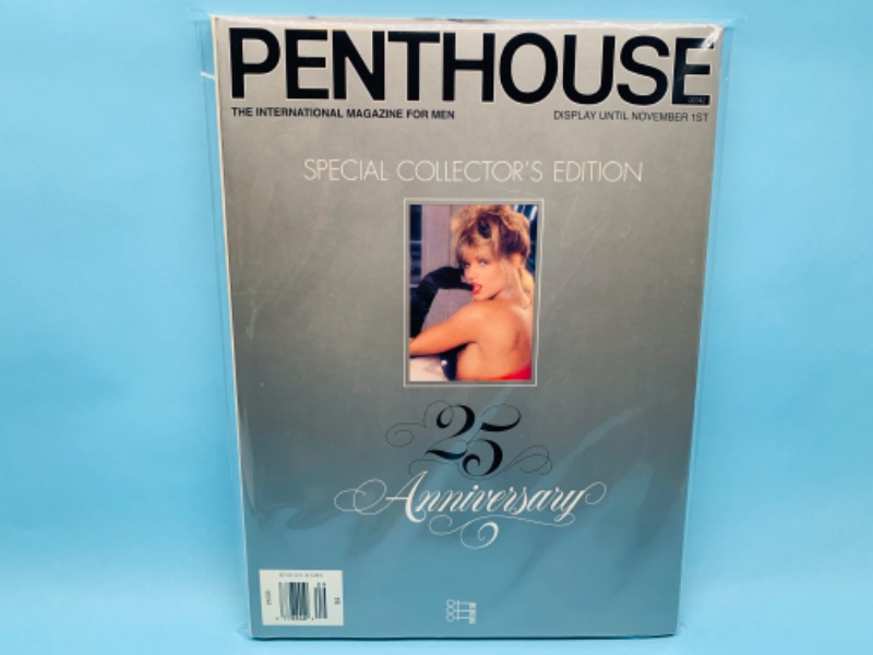 Photo 1 of 279316… adults only-  penthouse magazine  in plastic sleeves 