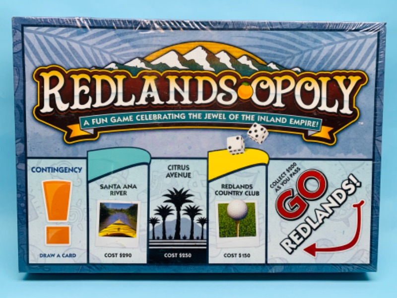 Photo 1 of 279320…sealed monopoly redlandsopoly board game 