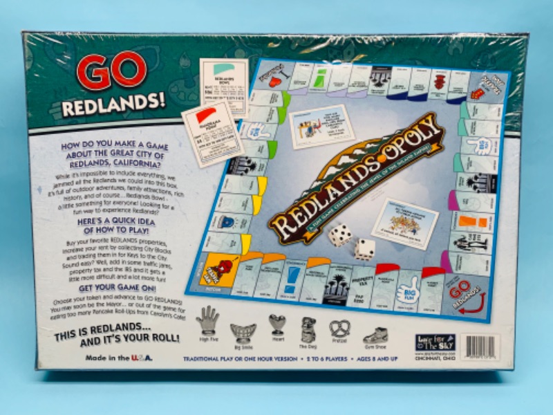 Photo 3 of 279320…sealed monopoly redlandsopoly board game 