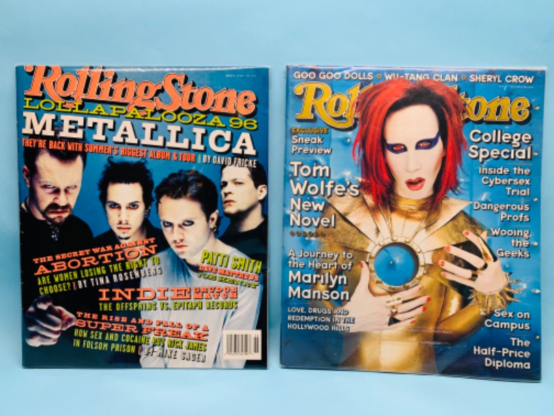 Photo 1 of 279326…2 rolling stone magazines from the 1990’s in plastic sleeves 