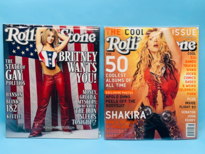 Photo 1 of 279335…2 rolling stone magazines from the 2000’s in plastic sleeves 