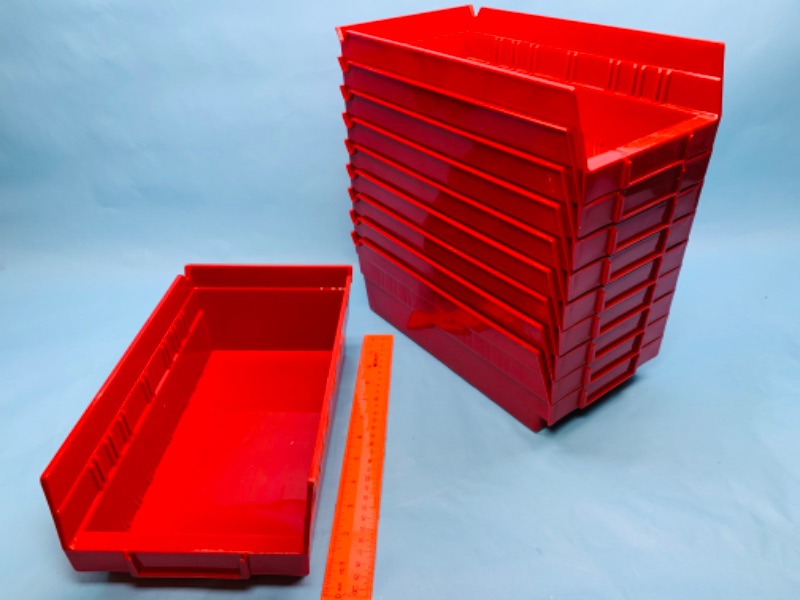 Photo 1 of 279369…10 stacking storage bins - 12 inch