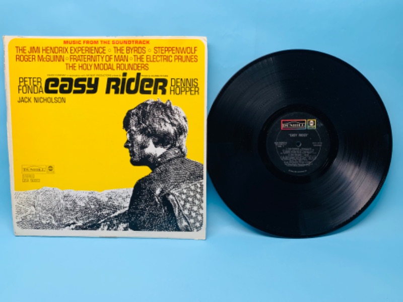 Photo 1 of 279380…great condition vintage Easy Rider soundtrack vinyl record in plastic sleeve 