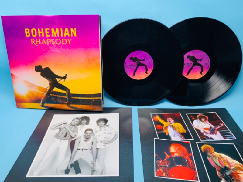 Photo 1 of 279382…great condition Queen Bohemian Rhapsody soundtrack 2 vinyl record set in plastic sleeve cover and records in great condition 