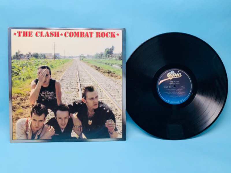 Photo 1 of 279384…great condition The Clash vinyl record in plastic sleeve cover and record in great condition for age 