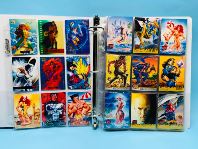 Photo 1 of 279385…99 marvel trading cards in binder- not all pages are photographed 