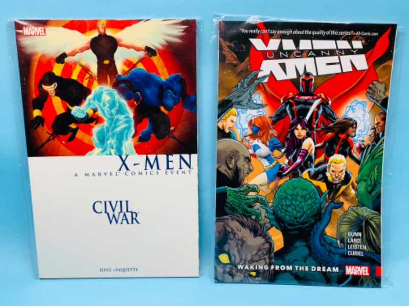 Photo 2 of 279418…2 x-Men paperback novels in  plastic sleeves