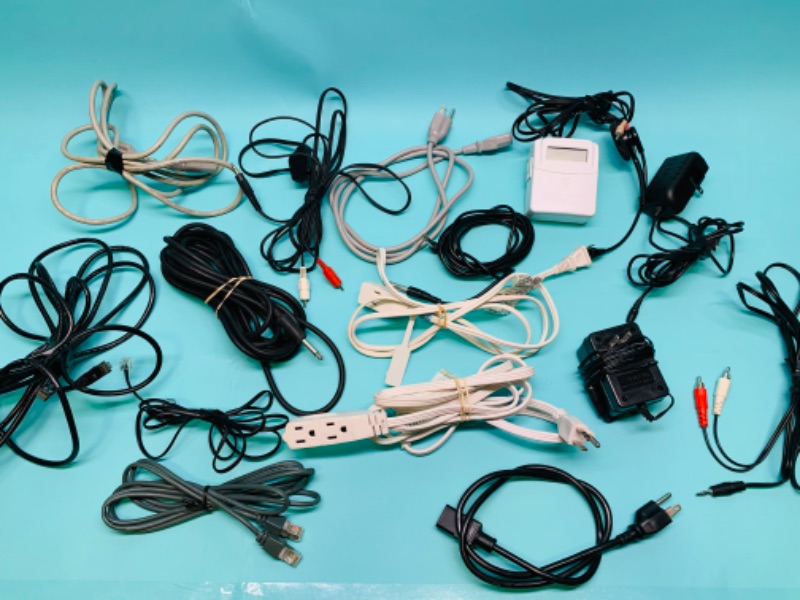 Photo 1 of 279429…misc cords, adapters, and extension cords