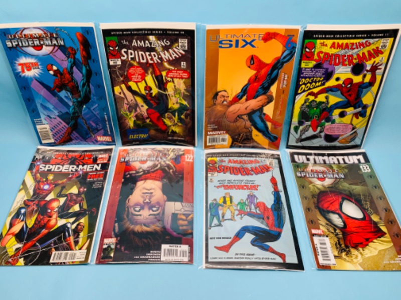 Photo 1 of 279451…8 Spider-Man comics in plastic sleeves 