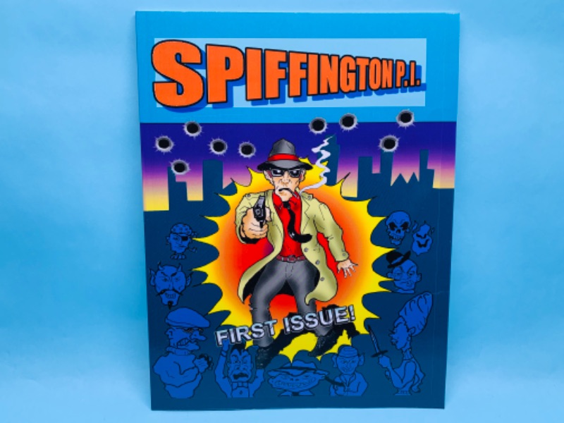 Photo 3 of 279456…autographed first issue spiffington P.I. Comic in plastic sleeve 