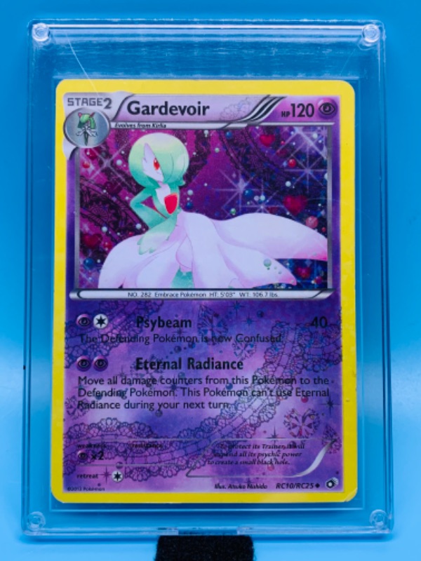 Photo 1 of 279466…Pokémon Gardevoir holo card RC10/RC25 card in hard plastic case 