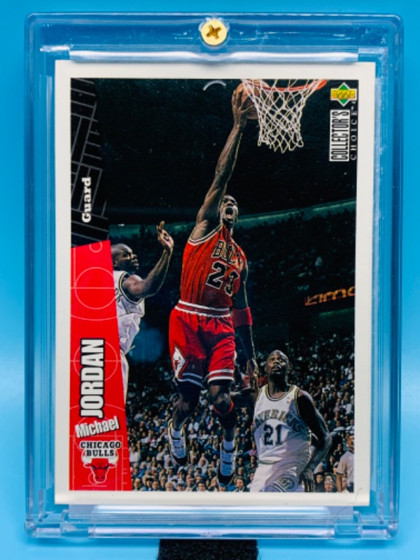 Photo 1 of 279471… upper deck Michael Jordan card 23 in hard plastic case