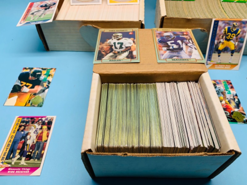 Photo 3 of 279536…mixed football trading cards in boxes 