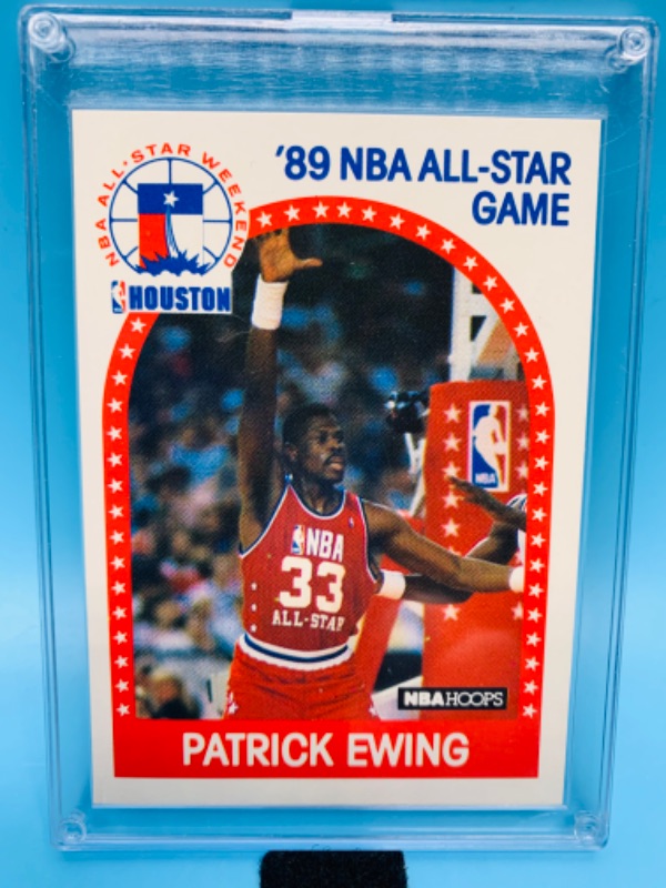Photo 1 of 279580… nba hoops Patrick Ewing  1989  all star game card 159 in hard plastic case 