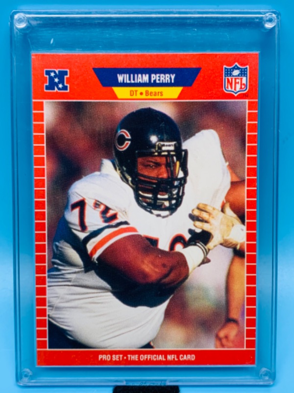 Photo 1 of 279586…pro set William Perry the refrigerator card 445 in hard plastic case