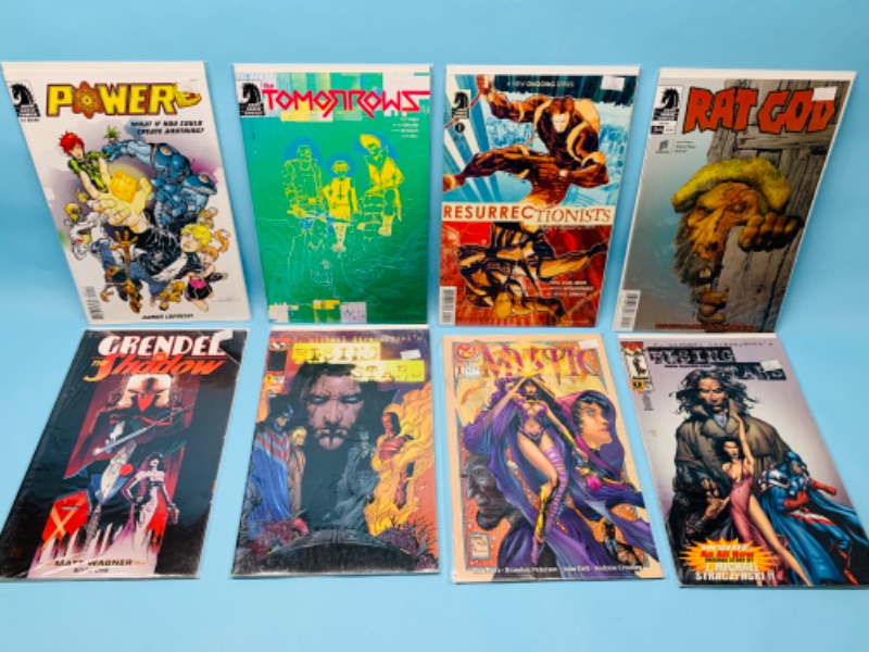 Photo 1 of 279664… 8 comics all number ones in plastic sleeves 