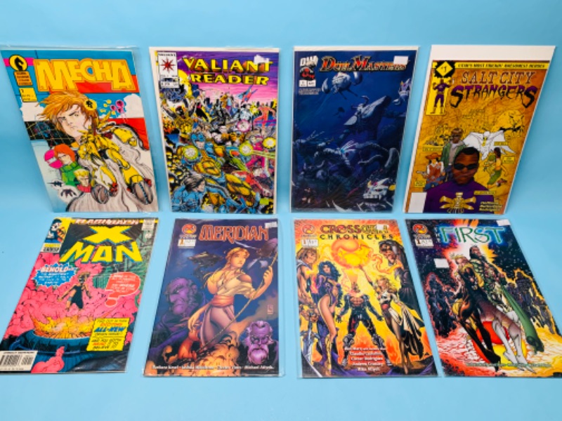 Photo 1 of 279665… 8 comics all number ones in plastic sleeves 