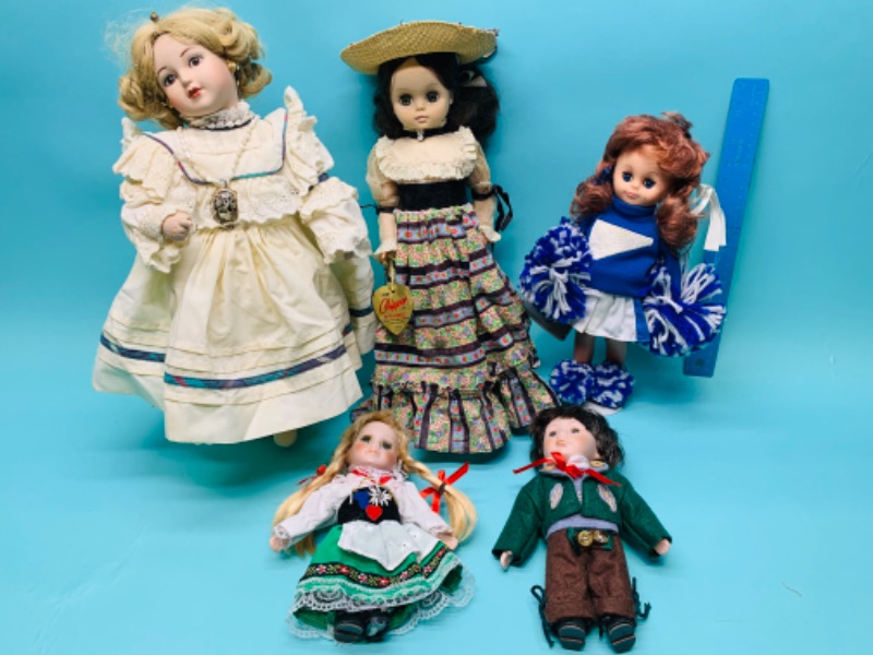 Photo 1 of 279716…vintage dolls, 3 are porcelain 