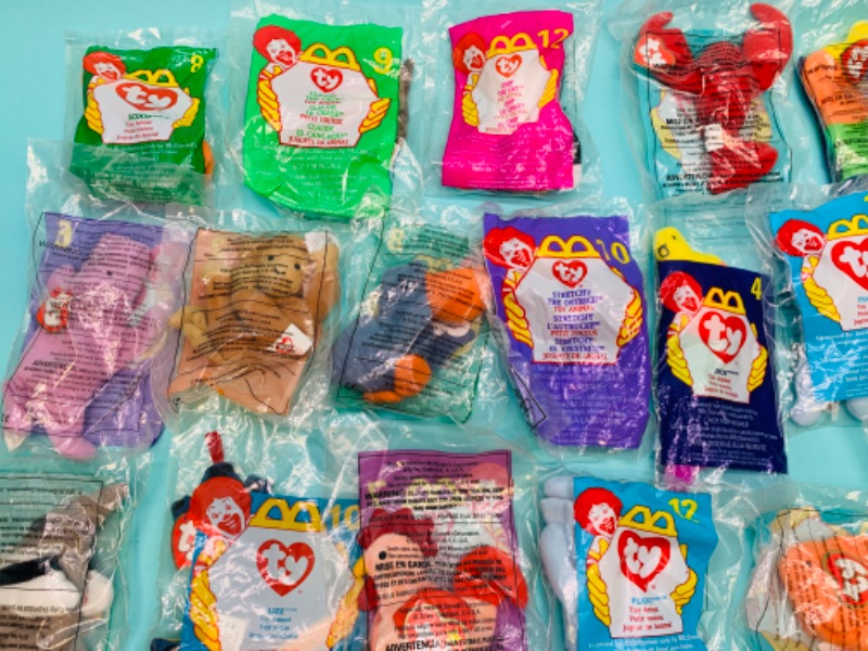 Photo 2 of 279738…20 vintage McDonald’s TY beanie babies happy meal toys in packages 