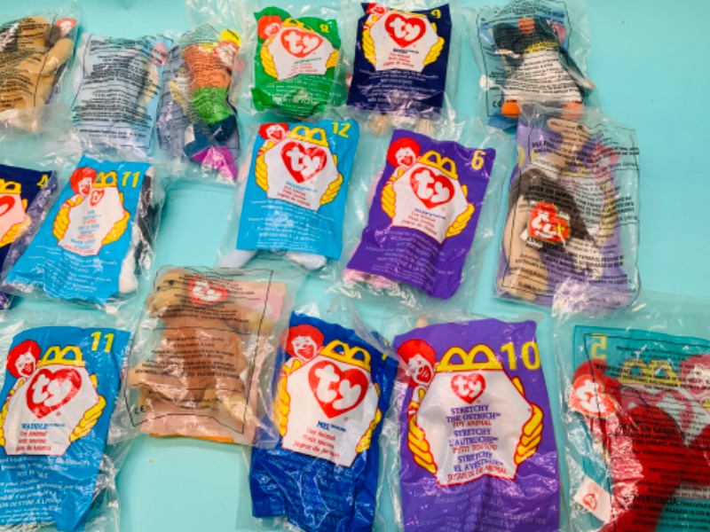 Photo 2 of 279739…20 vintage McDonald’s TY beanie babies happy meal toys in packages 