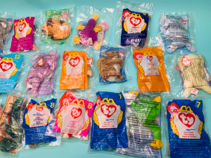 Photo 2 of 279741…20 vintage McDonald’s TY beanie babies happy meal toys in packages 