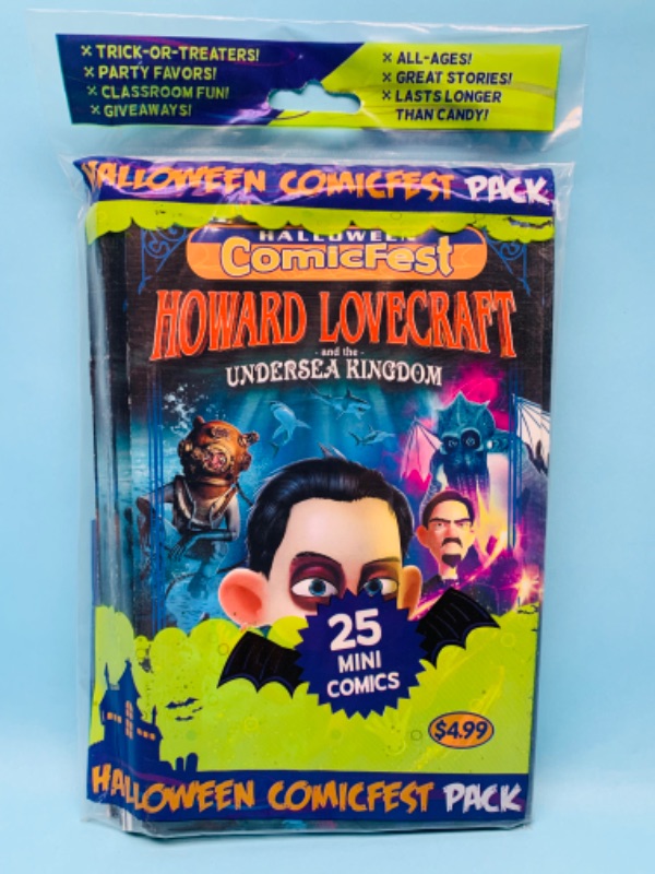 Photo 1 of 279787…sealed Halloween comicfest 25 mini comic pack - Howard Lovecraft