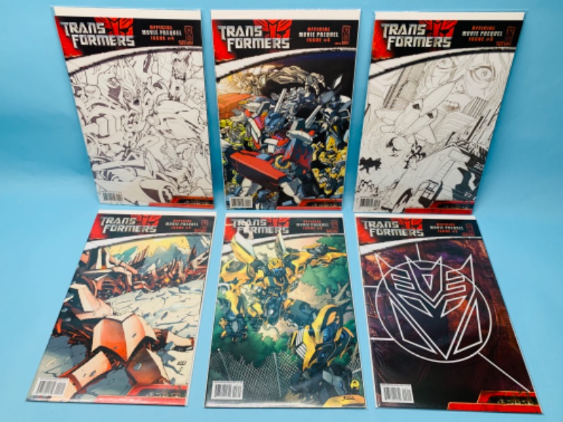 Photo 1 of 279824…6 Transformers comics in plastic sleeves