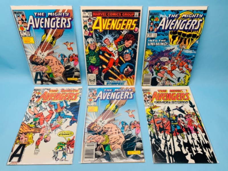 Photo 1 of 279825…6 Avengers comics in  plastic sleeves