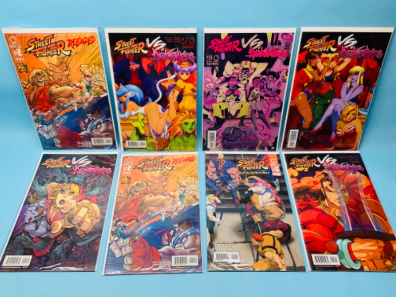 Photo 1 of 279829…8 street fighter comics in plastic sleeves 