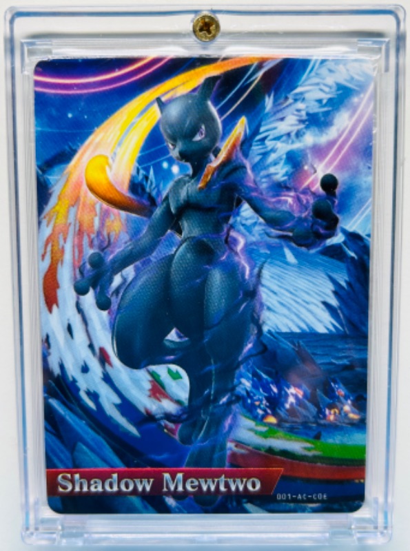 Photo 1 of 279939…sealed Amiibo Pokken Tournament Shadow Mewtwo Pokémon card  in hard plastic case 