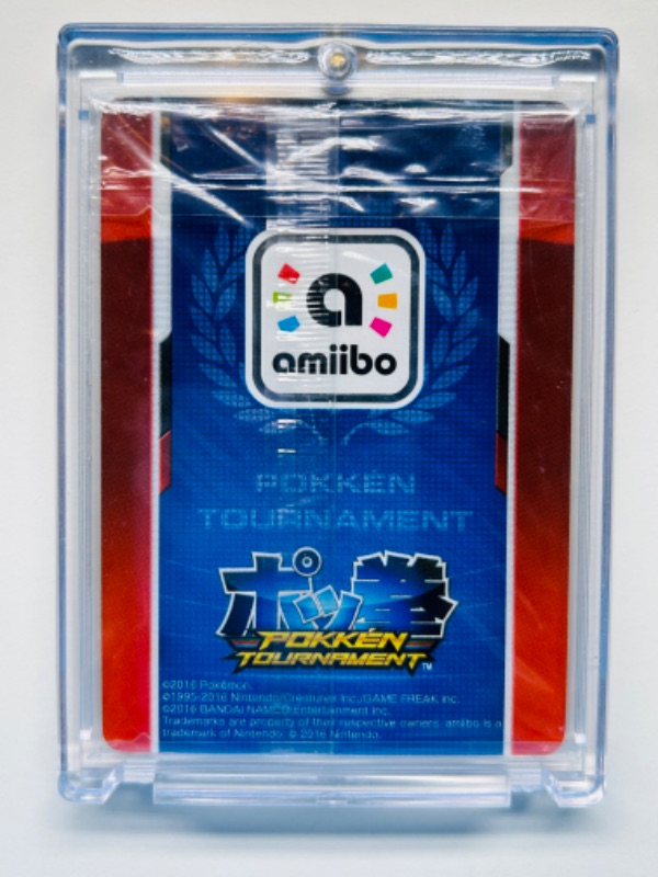 Photo 5 of 279939…sealed Amiibo Pokken Tournament Shadow Mewtwo Pokémon card  in hard plastic case 