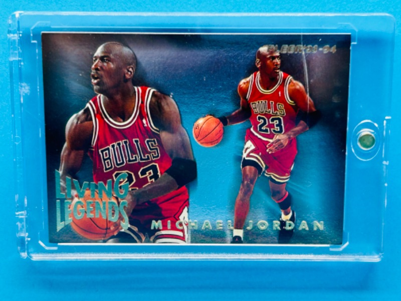 Photo 1 of 279945…Fleer Living Legends Michael Jordan card 4  in hard plastic case 