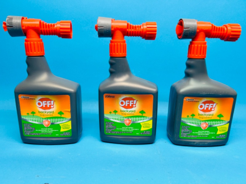 Photo 1 of 279948…3 bottles of OFF! Backyard bug control