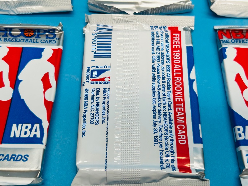 Photo 1 of 279959… final sale no returns/refunds-6 sealed NBA Hoops card packs