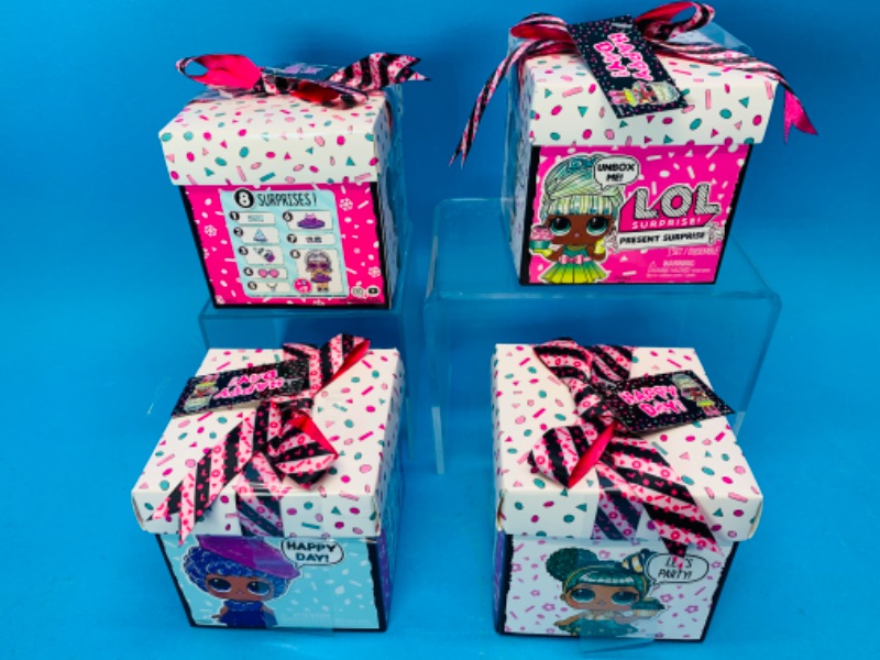 Photo 1 of 281549… 4 LOL surprise present happy day gift boxes 