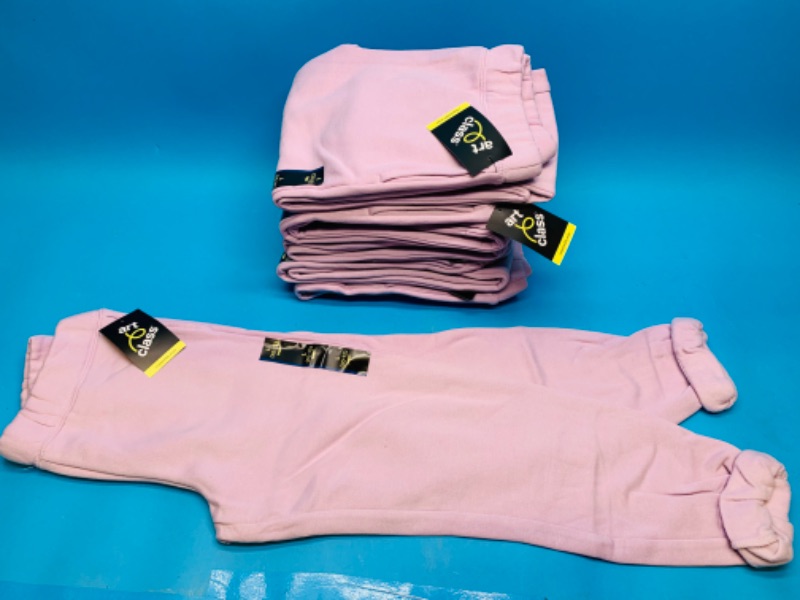 Photo 1 of 281554…6 pairs of girls violet/pink jogger sweats size large 10-12 with tags $15.00 each =$90.00