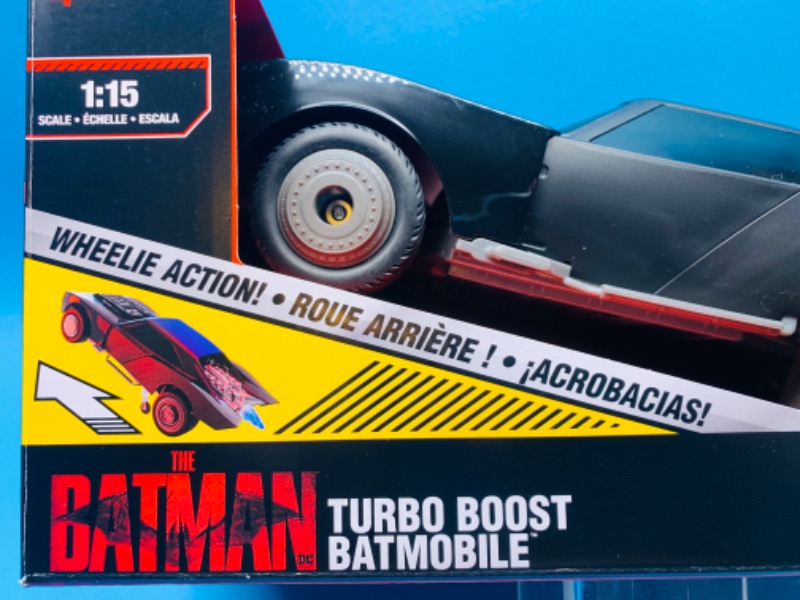 Photo 1 of 281562… the Batman remote control turbo boost batmobile with wheelie action, light up engine, USB in original box 