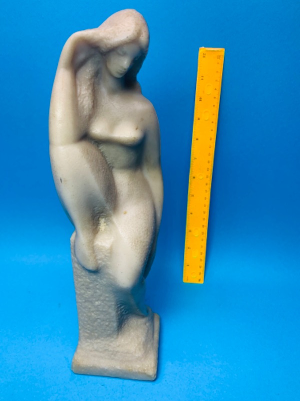 Photo 1 of 281572…vintage Vincent Glinsky “the river” female marblestone sculpture - signed 