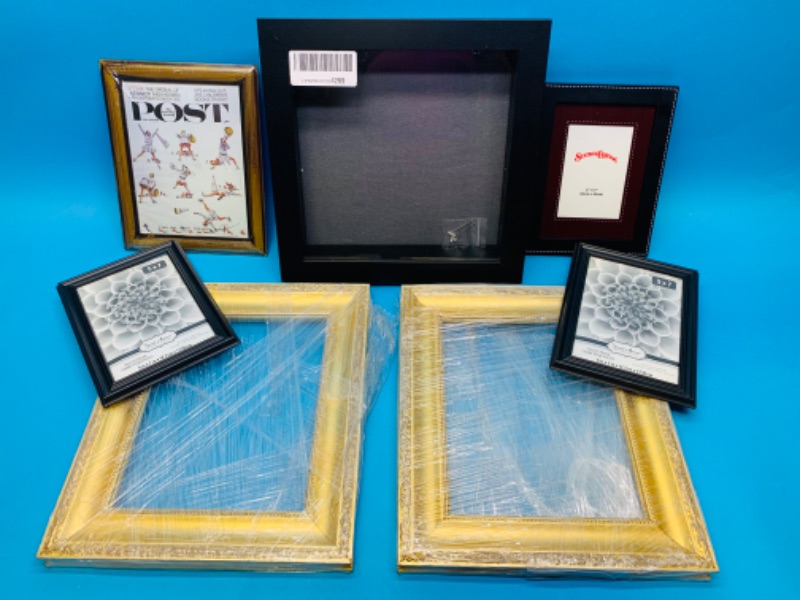 Photo 1 of 281606…7 picture frames- 1 is a shadow box 