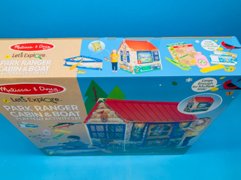 Photo 3 of 281607… giant park ranger cabin and boat play tent activity set in original box 