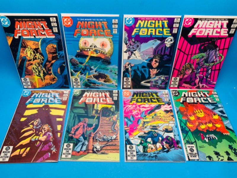 Photo 1 of 281642…8 vintage $.60 night Force comics in plastic sleeves 