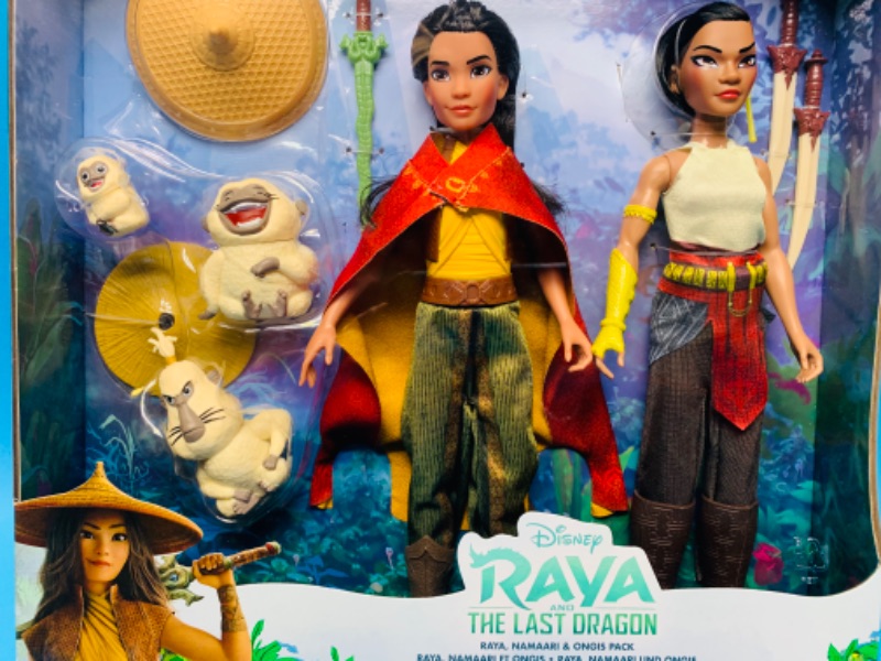 Photo 2 of 281653… Disney Raya and the Last Dragon Raya, Namaari, and Ongis doll pack toys