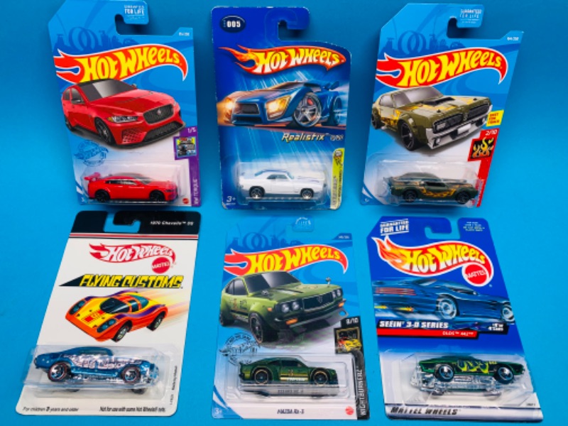 Photo 1 of 281669…6 hot wheels die cast cars in original packages 